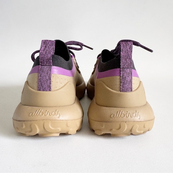 Allbirds Trail Runner Sneaker Hazy Beige Tan Purple Performance Comfort Mens 8 - Picture 7 of 11